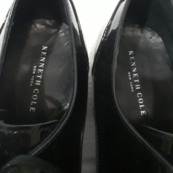 Kenneth Cole New York Keep T-Rack Mens Black Patent Leather Lace Up Oxfords 9.5M main image 6